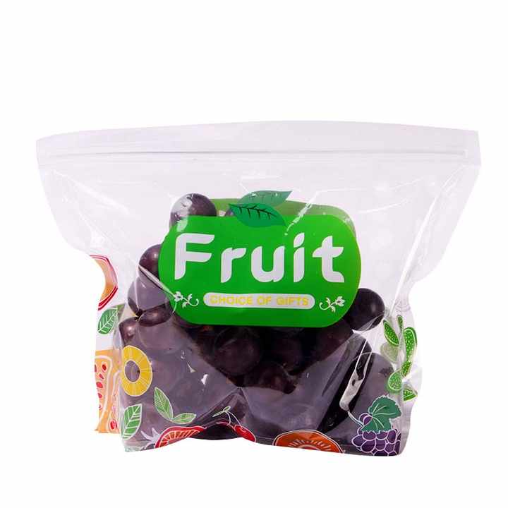 Custom Fresh Produce Packaging Bag Manufacturer | Eco-Friendly PE Zipper Pouches with Vent Hole | MOQ 5,000pcs