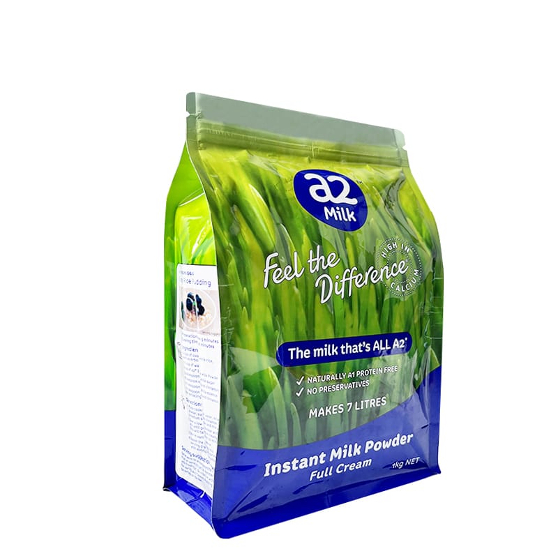 Custom Baby Milk Powder Bag Manufacturer | Moisture Proof Aluminum Foil Flat Bottom Stand Up Bag | MOQ 5,000pcs